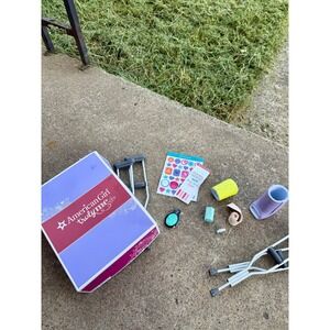 American Girl Truly Me Feel Better Kit Crutches Cast Ice Pack Set for 18in Dolls